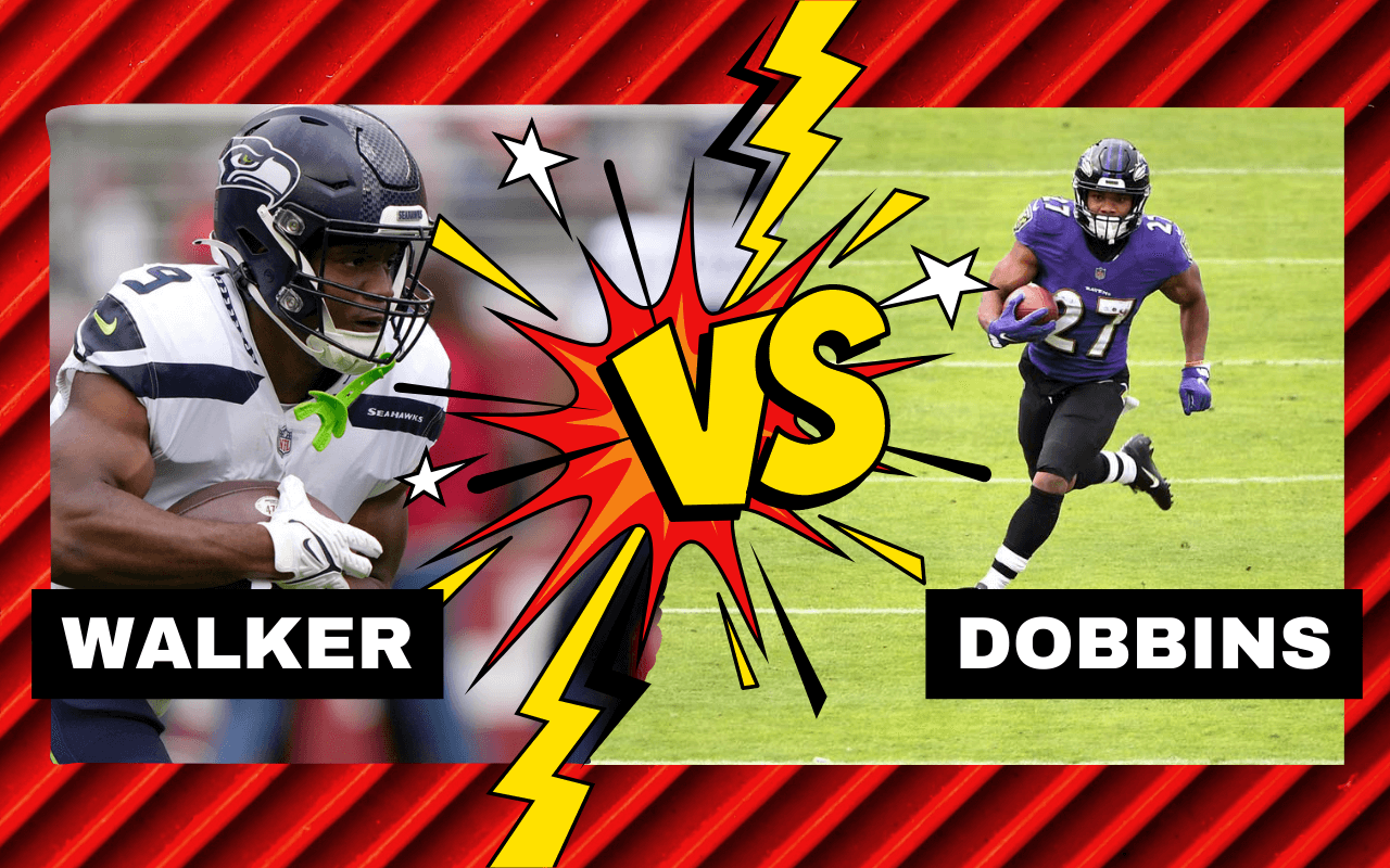Fantasy Football Debate Walker vs. J.K. Dobbins 4for4